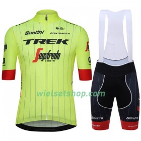 Fietskleding Dames (Fietsshirt + Korte Koersbroek) 2018 Trek-Segafredo N002